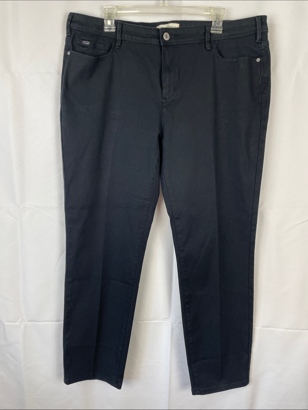 JACHS Girlfriend Dark Black Stretchy Jeans Pants - Size 14
